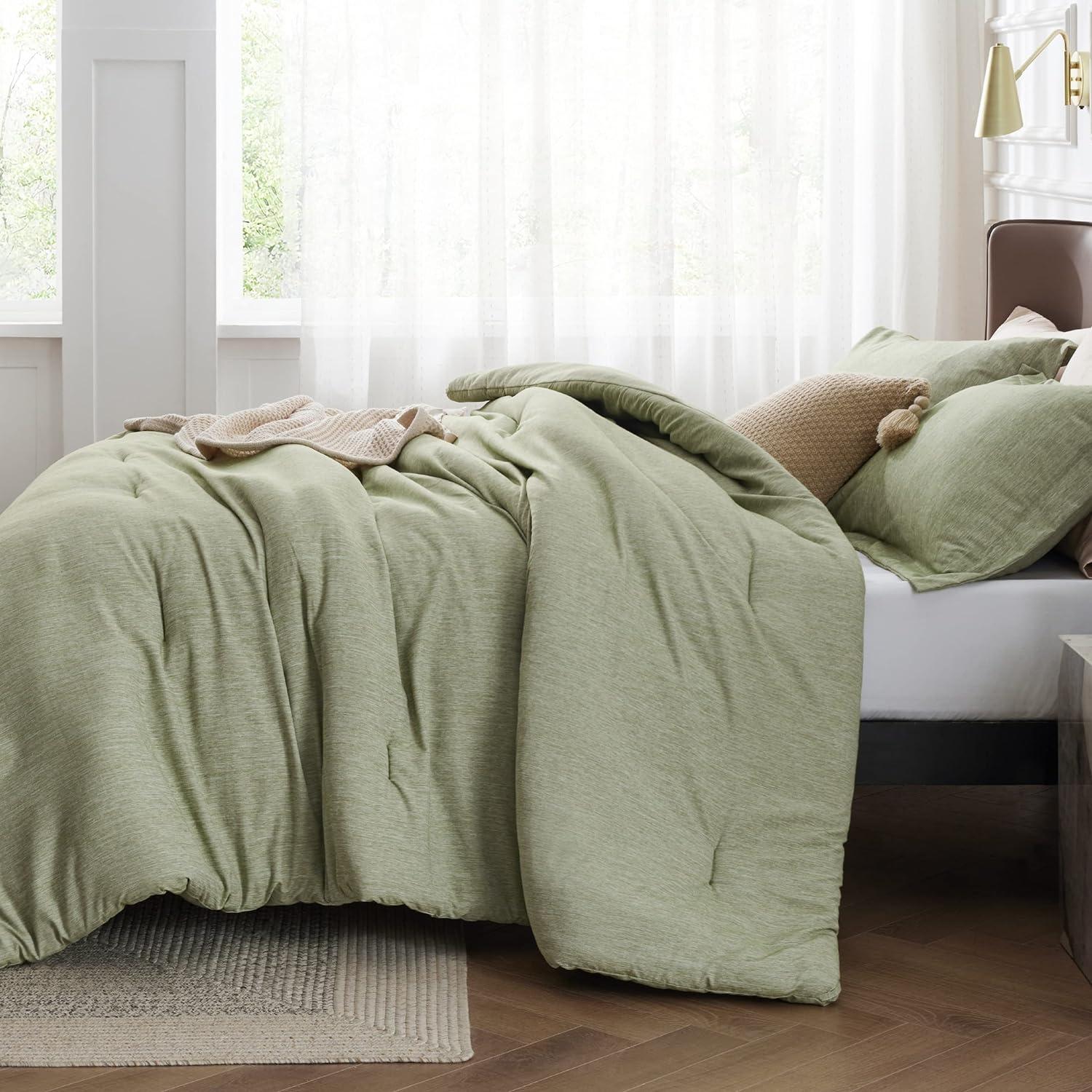 Bedsure Bedsure Cationic Dyed Comforter Set Dorm Bedding