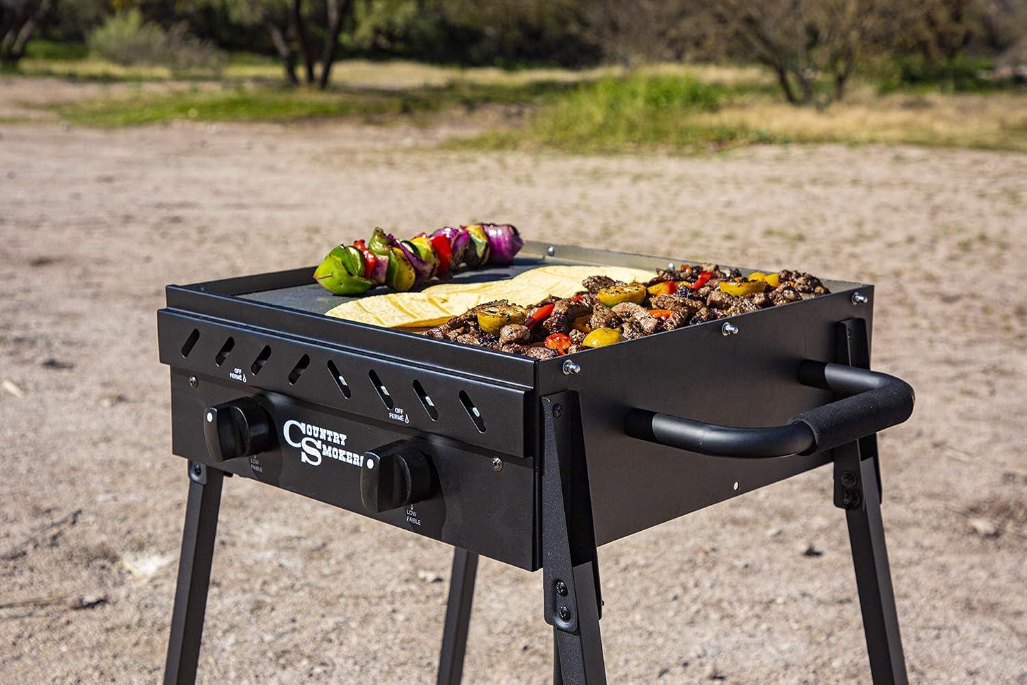 Country Smokers 2 - Burner Flat Top Gas Griddle