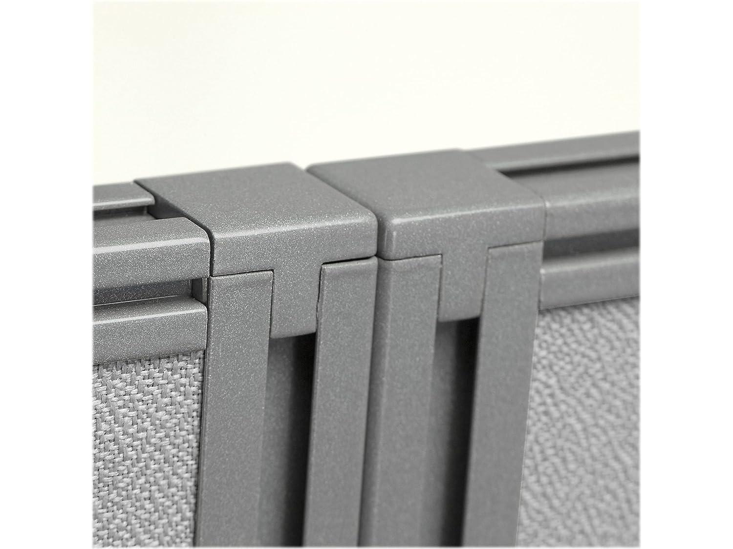 Bush Business Furniture Easy Office Rectangle 2 Person Cubicle with Cable Management