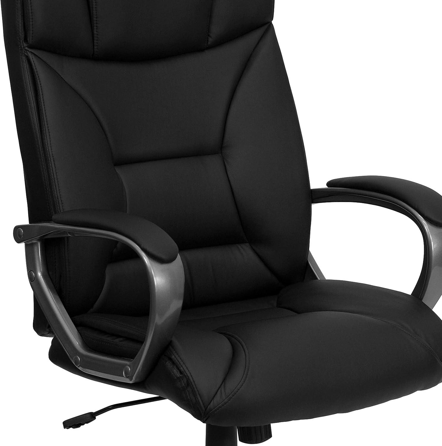 Ergonomic High Back Black LeatherSoft Swivel Executive Chair