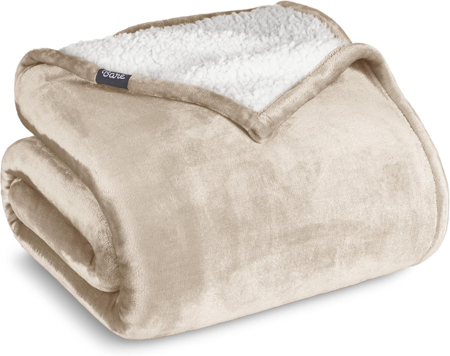 Bare Home Sherpa Fleece Blanket