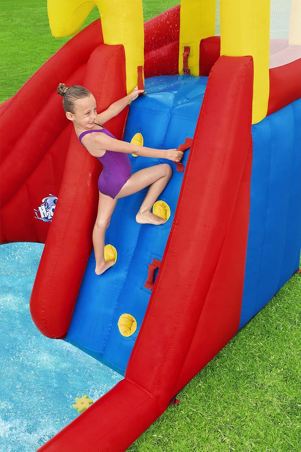 AstroSplash Mega Outdoor Water Park with Slide and Climbing Wall