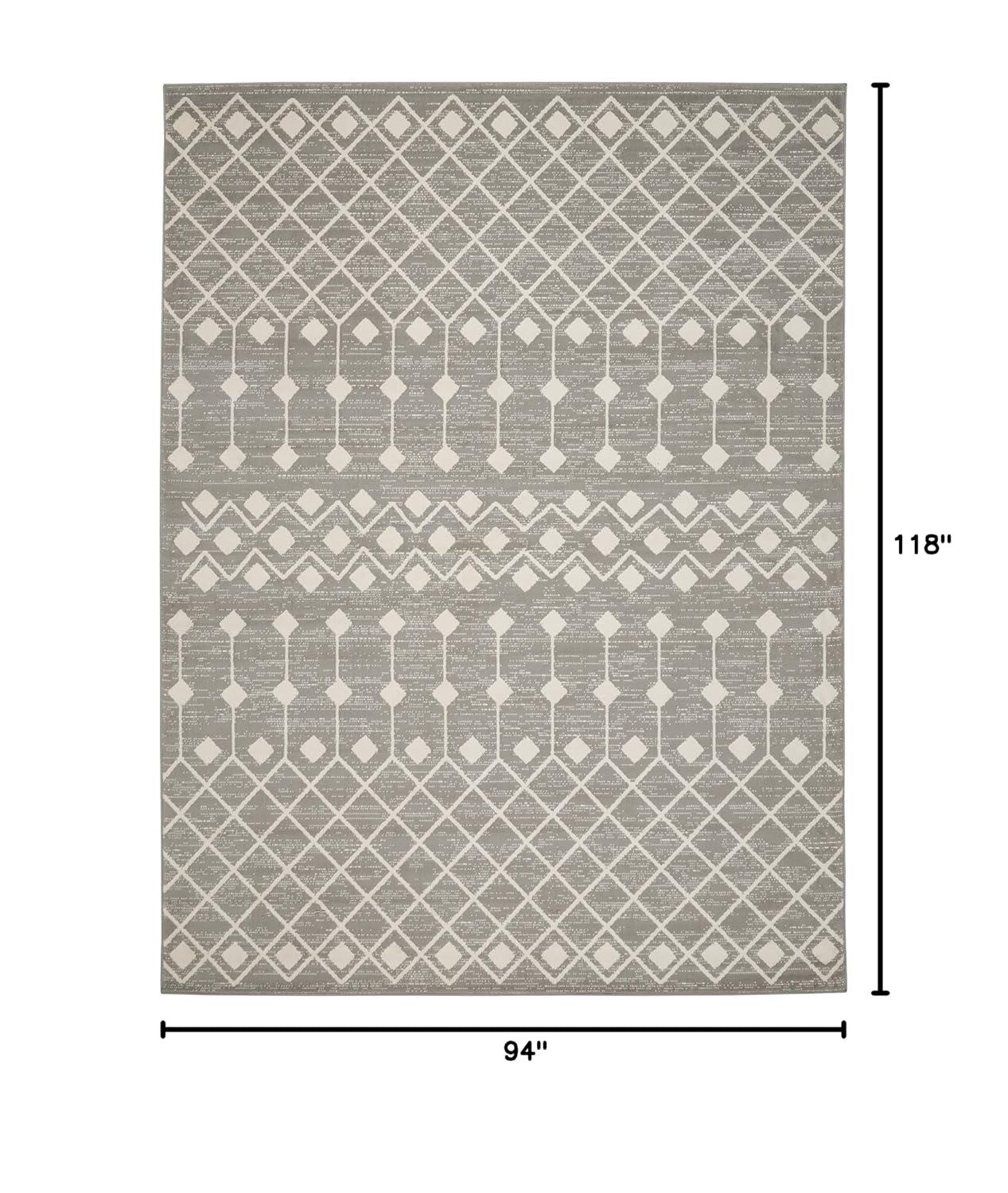 Nourison Grafix GRF37 Indoor Area Rug Grey 7'10" x 9'10"