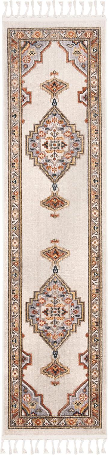 Farmhouse FMH830 Power Loomed Runner Rug - Grey/Cream - 2' X 8' - Safavieh.