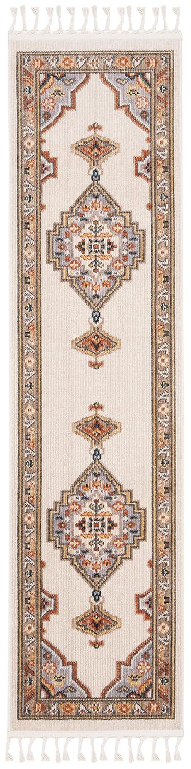 Farmhouse FMH830 Power Loomed Runner Rug - Grey/Cream - 2' X 8' - Safavieh.