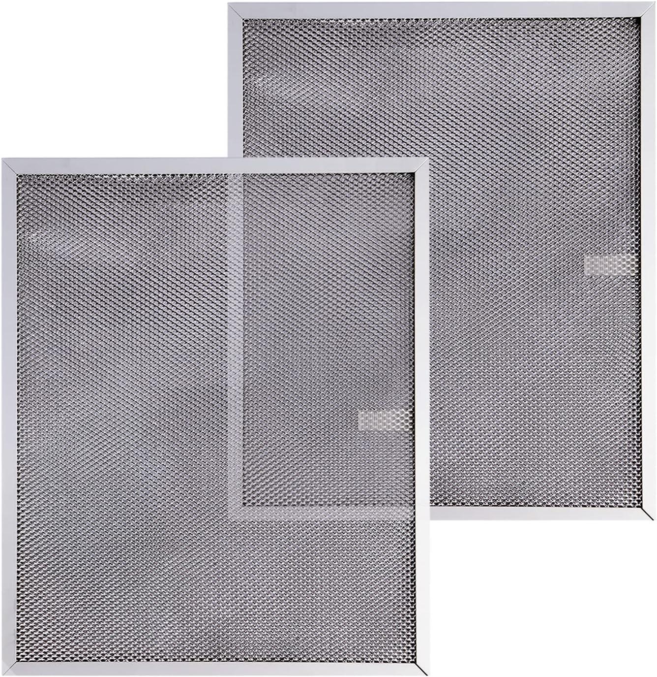 BPS1FA30 Range Hood Filter 11-3/4"X 14-1/4"X 3/8" for 30-Inch Broan Nutone QS1 WS1, Allure Grease Filter, Replaces 99010299,S99010305,AP3378953 Range Hood Filters Replacement Aluminum(2 Pack)