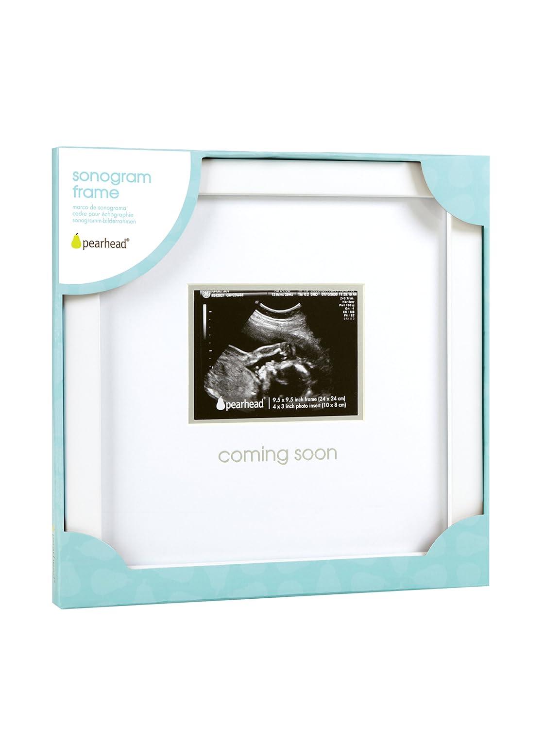 Pearhead "Coming Soon" Sonogram Frame, White