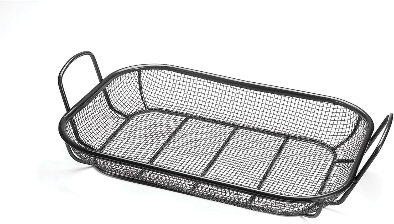 Non-Stick Iron Mesh Roasting Basket with Handles