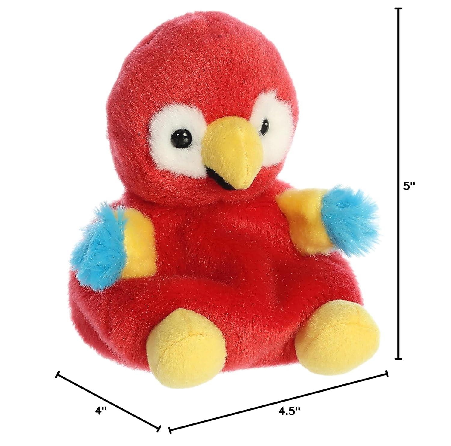 Aurora - Mini Red Palm Pals - 5" Scarlette The Macaw - Adorable Stuffed Animal