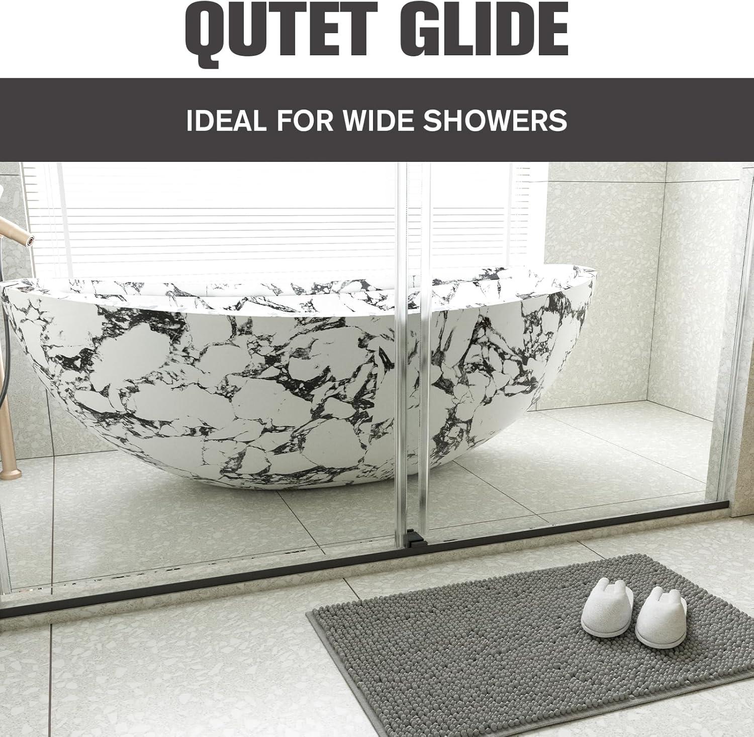 Dimorphos 56-60"W x 76"H Frameless Double Sliding Shower Door with 10mm Tempered Glass Door 11DD161822LL