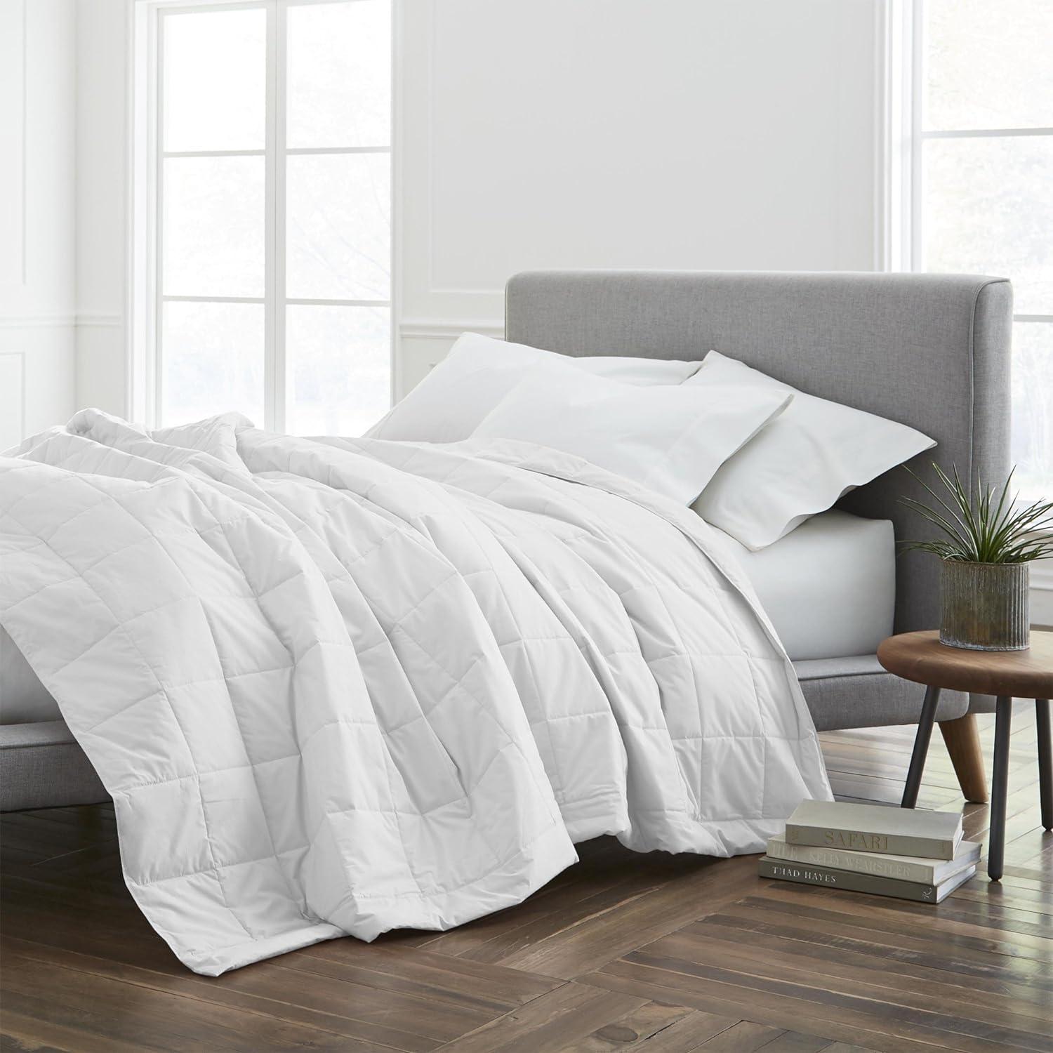 EcoPure Organic Cotton Twin Blanket in Cozy White