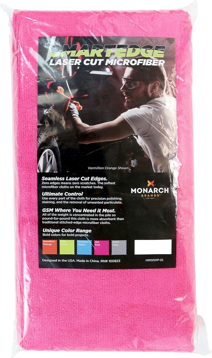 Smart Edge Microfiber Cleaning Cloth 16x16 Pink (12/Pack)