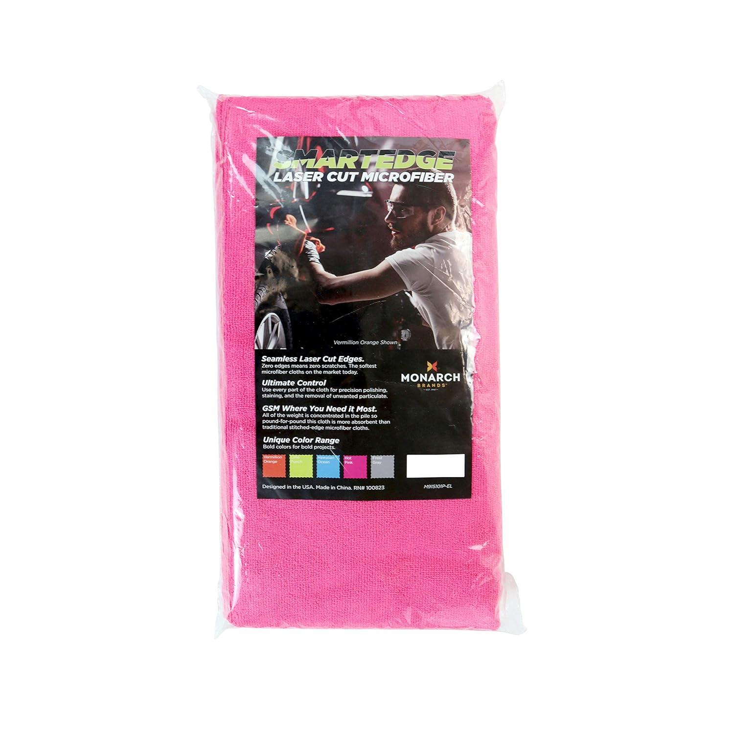Smart Edge Microfiber Cleaning Cloth 16x16 Pink (12/Pack)