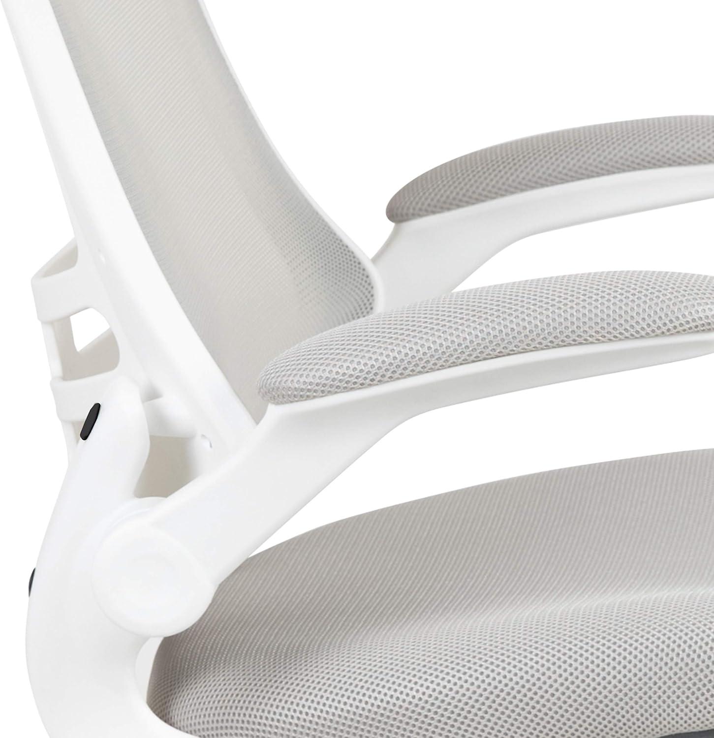 Jayetta Mid-Back Mesh Swivel Ergonomic Office Chair with Flip-Up Arms by Flash Furniture