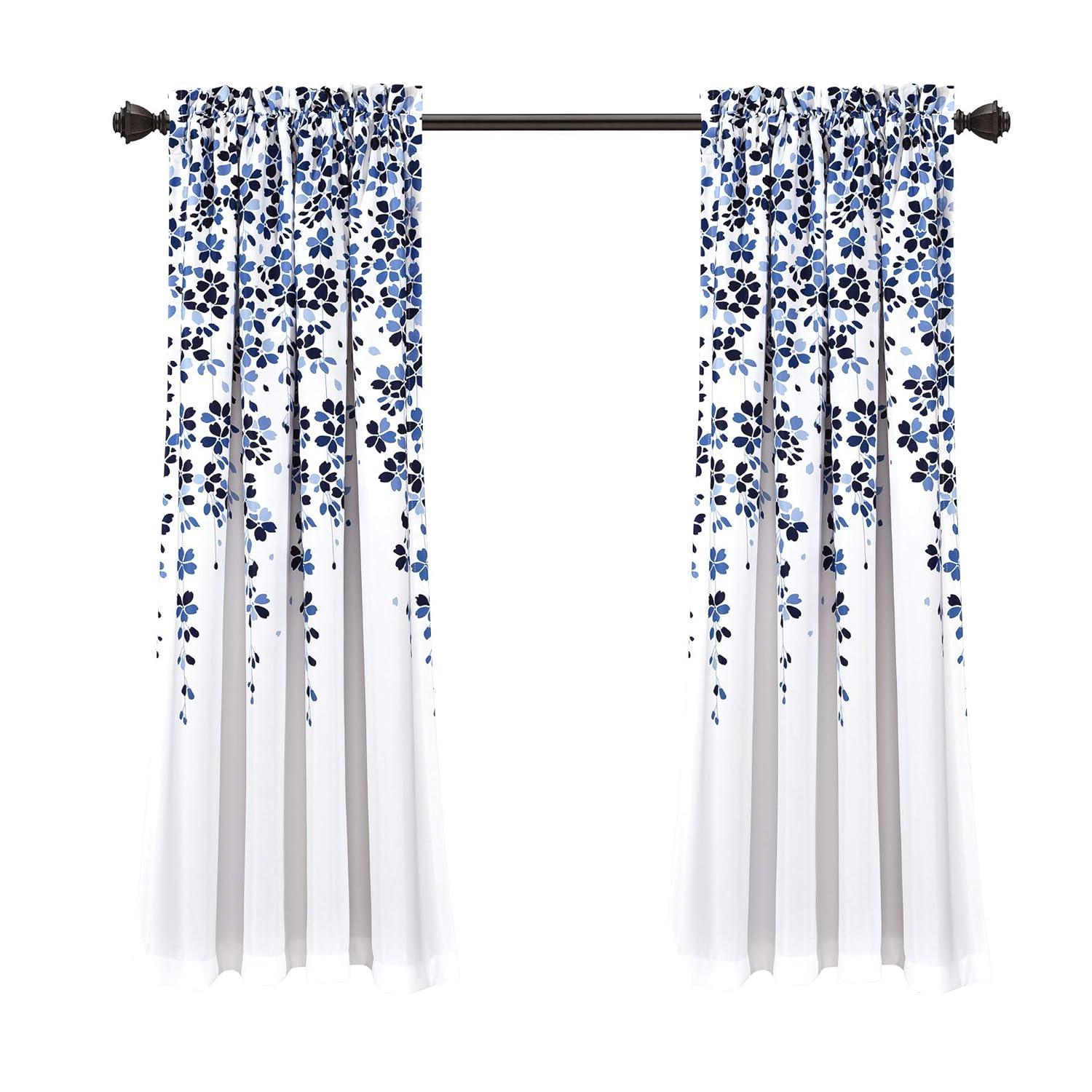 Lush Decor Weeping Flowers Polyester Room Darkening Curtain Pair (Set of 2)