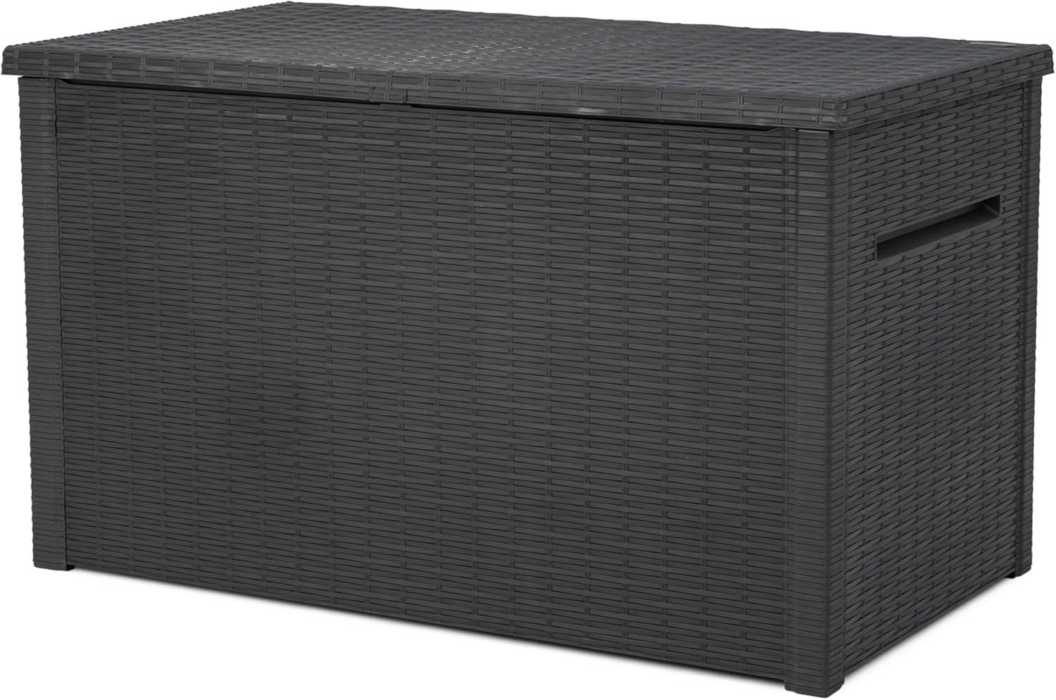 Keter Keter Java 230 Gallon XXL Durable Resin Outdoor Storage and Organization Deck Box Ideal For Garden Patio Furniture and Supplies
