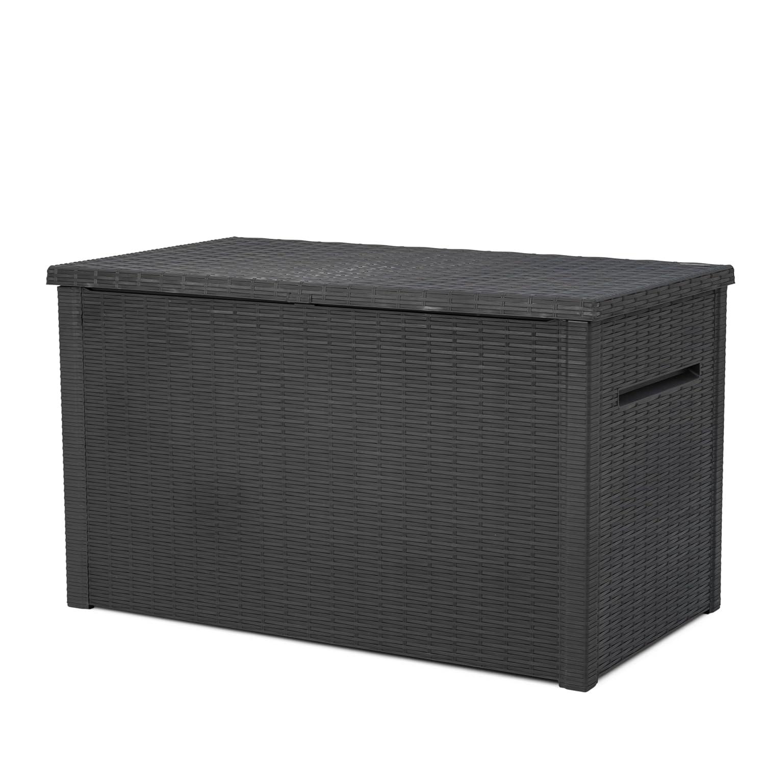 Keter Keter Java 230 Gallon XXL Durable Resin Outdoor Storage and Organization Deck Box Ideal For Garden Patio Furniture and Supplies