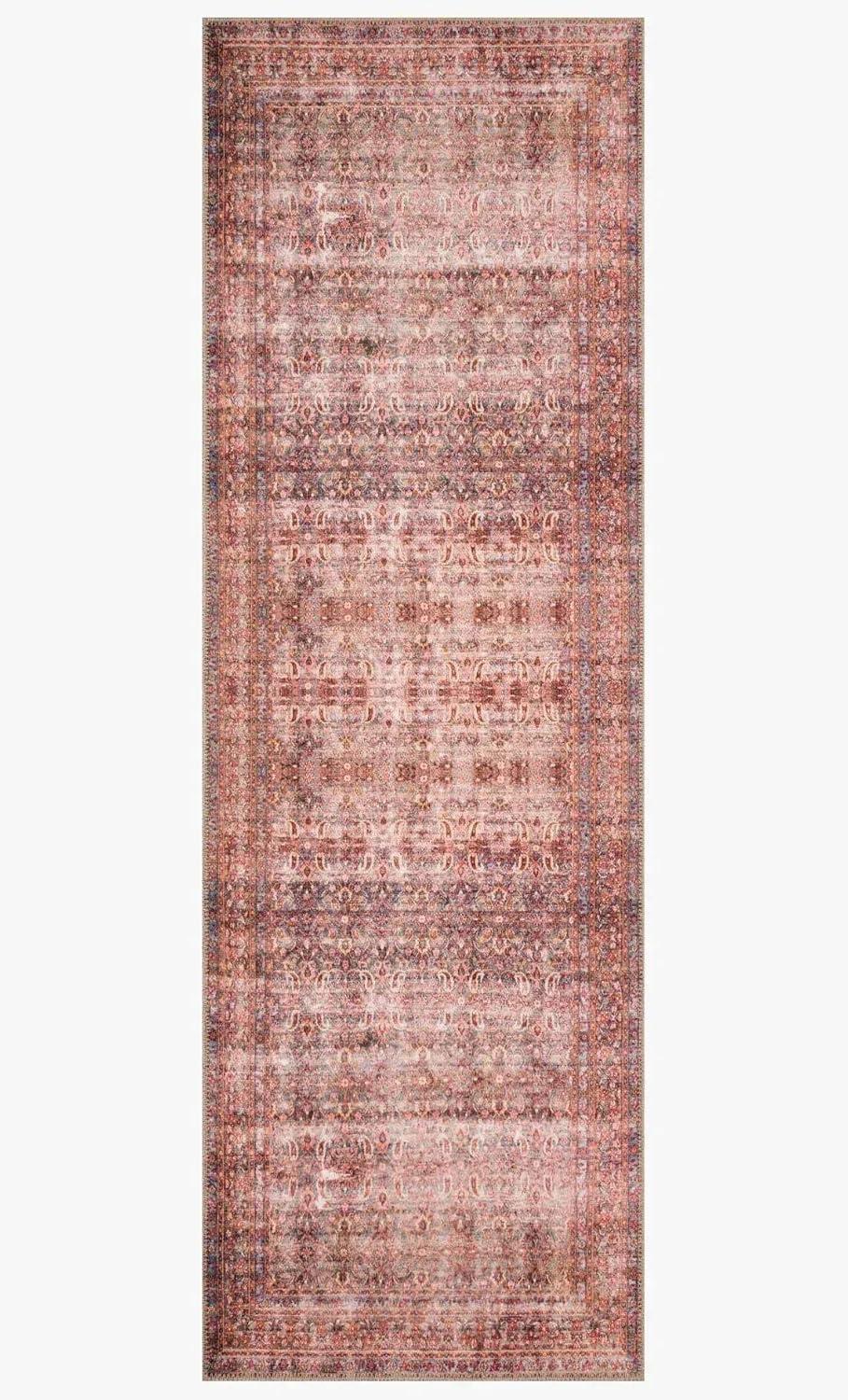 Loloi II Loren Eggplant/Crimson 2'-6" x 7'-6" Runner Rug