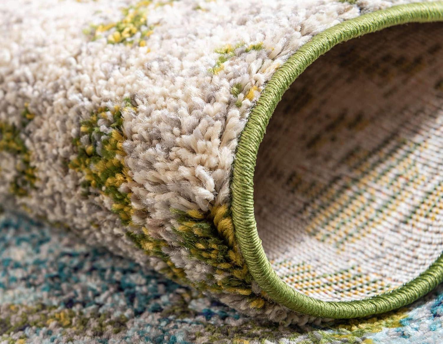 Unique Loom 10' 6 x 16' 5 Blue Estrella Vella Area Rug