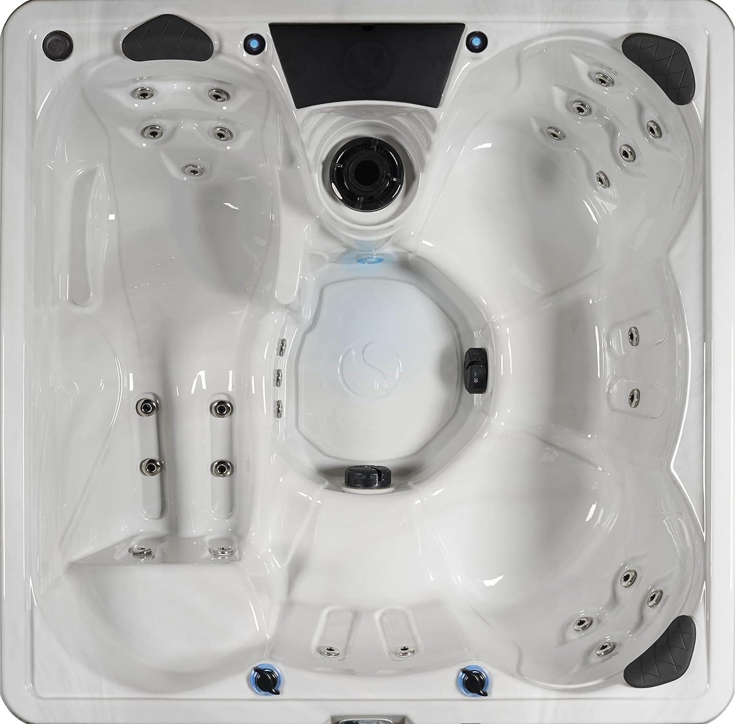 Aqualife® by Strong Spas® Aqualife Edgewater 5-6 Person 28-Jet Acrylic Lounger Hot Tub With Ozonator