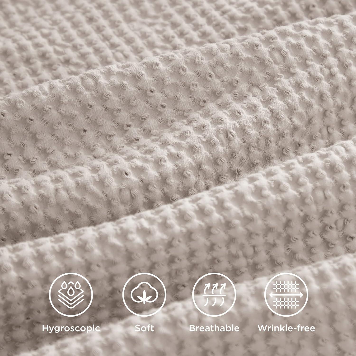 Bedsure Bedsure 100% Cotton Waffle Weave Duvet Cover