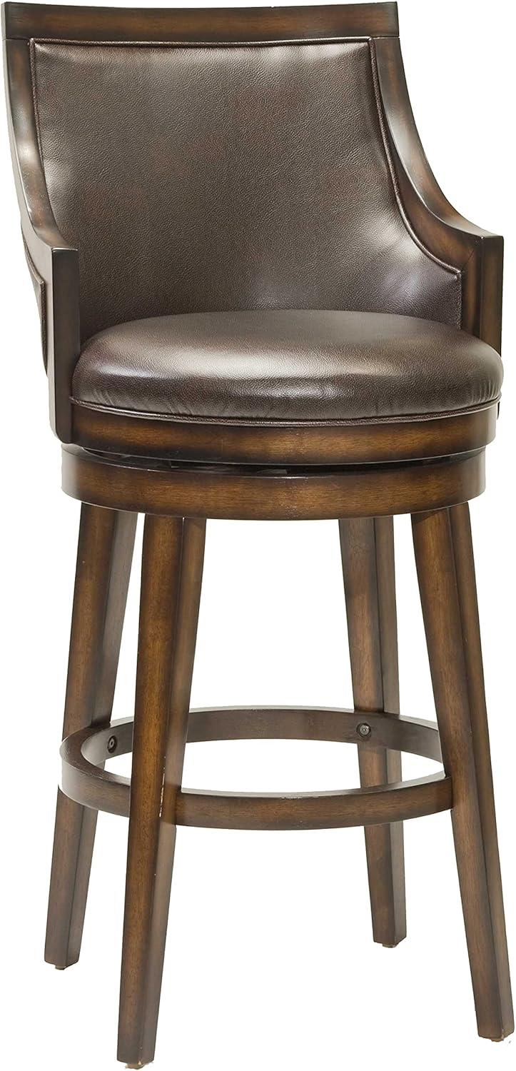 30.5&#34; Lyman Swivel Barstool Wood/Oak - Hillsdale Furniture