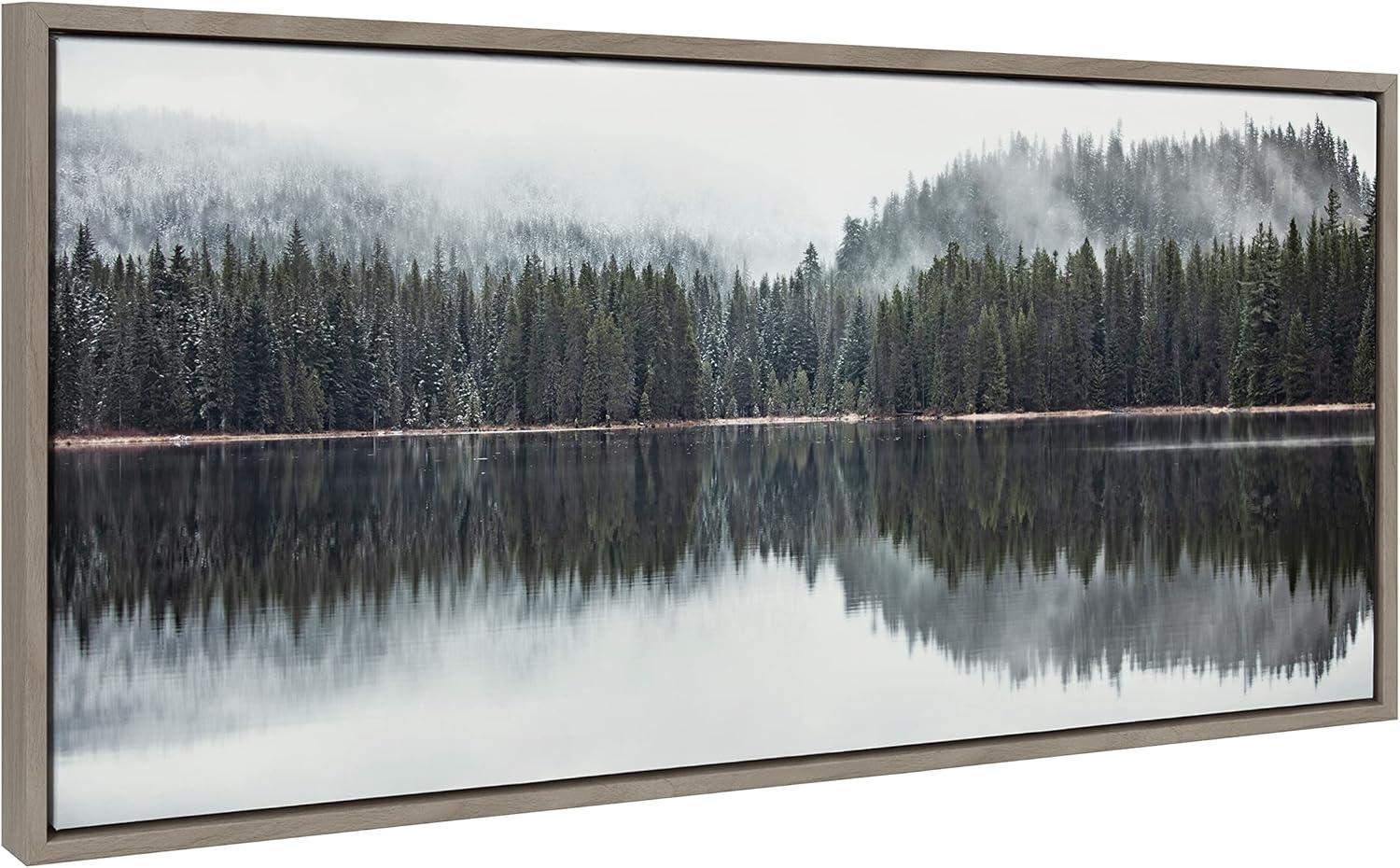 18" x 40" Sylvie Still Reflection Framed Canvas by F2 Images - Kate & Laurel All Things Decor