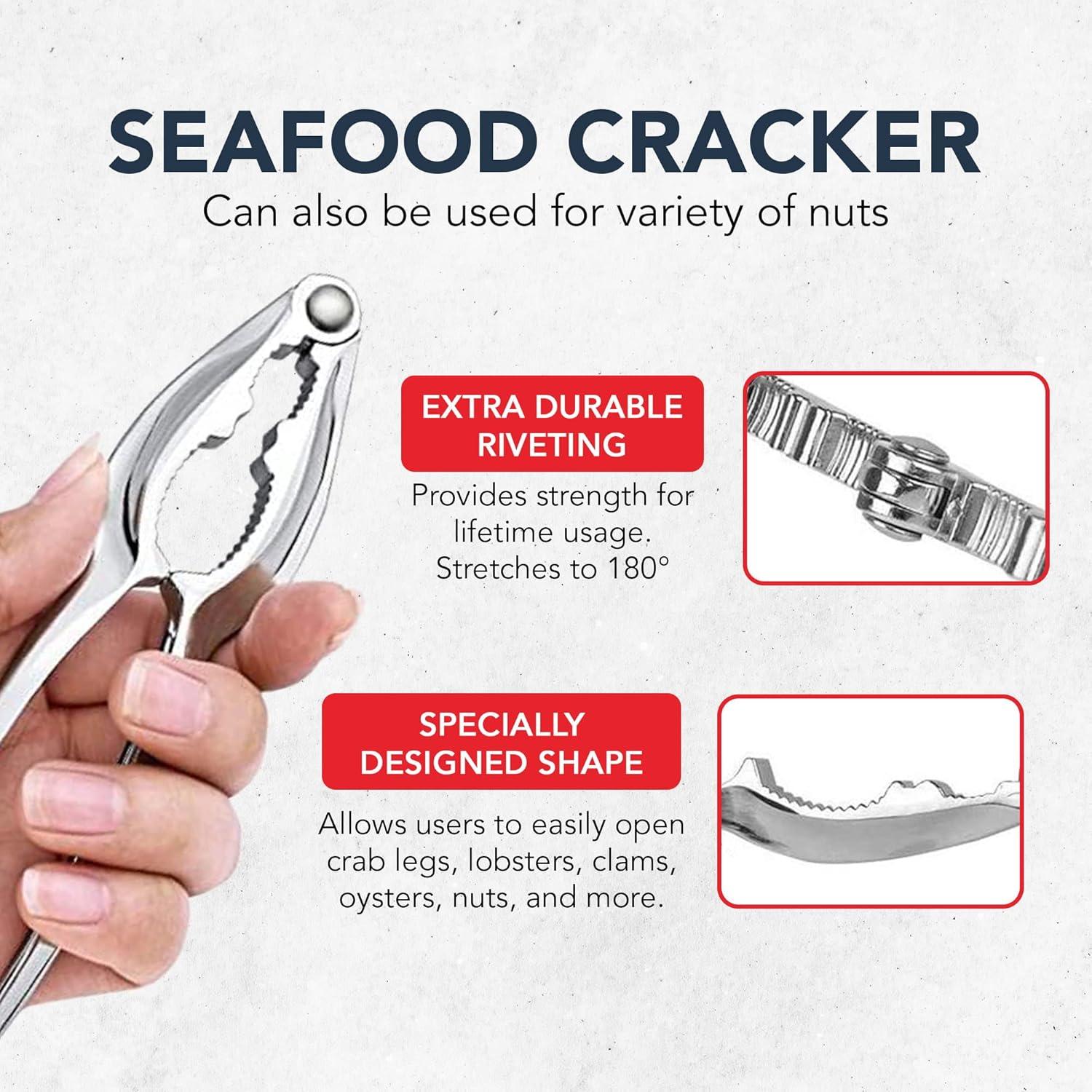 Stainless Steel Crab and Lobster Crackers and Picks Set