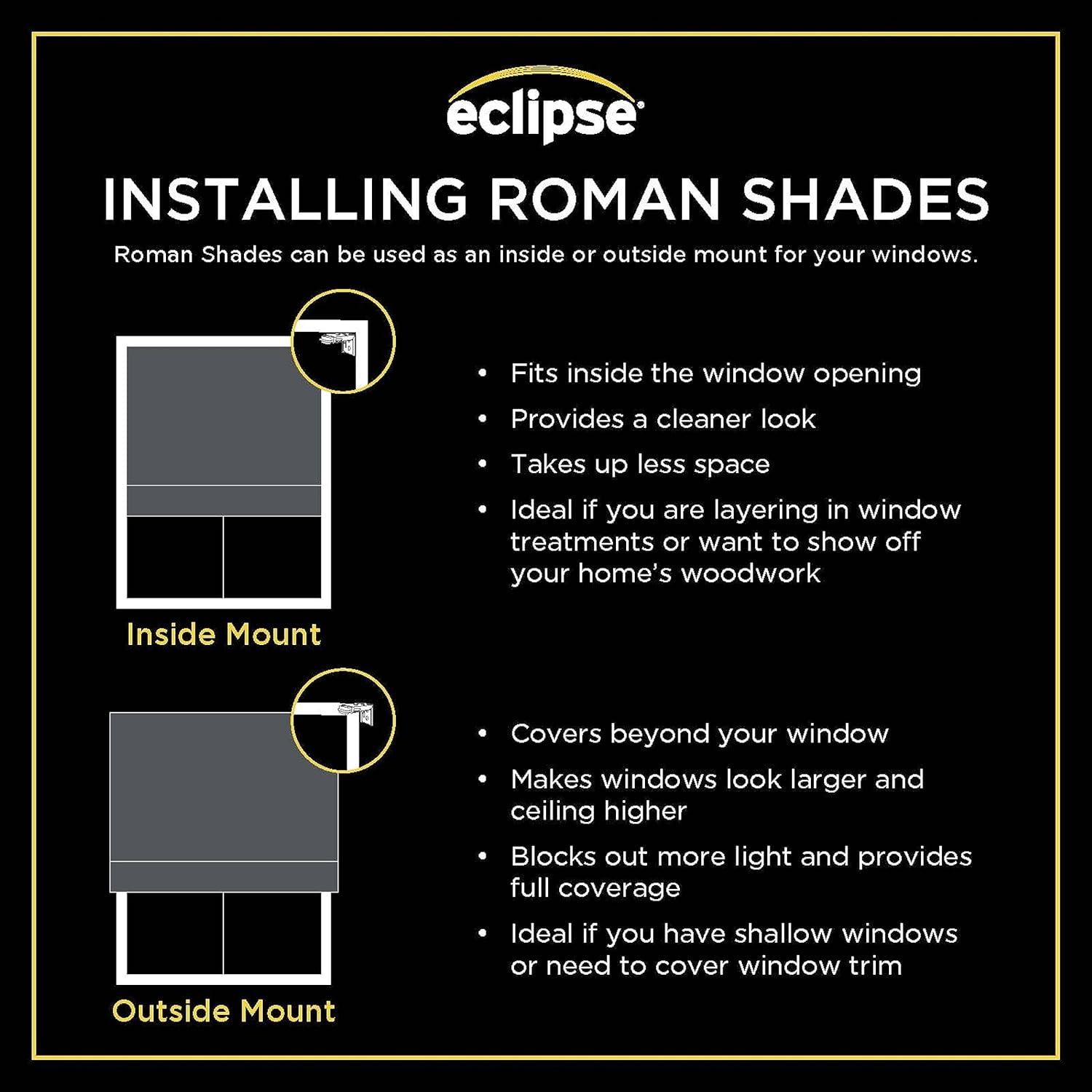 Eclipse Kylie Blackout Roman Shade