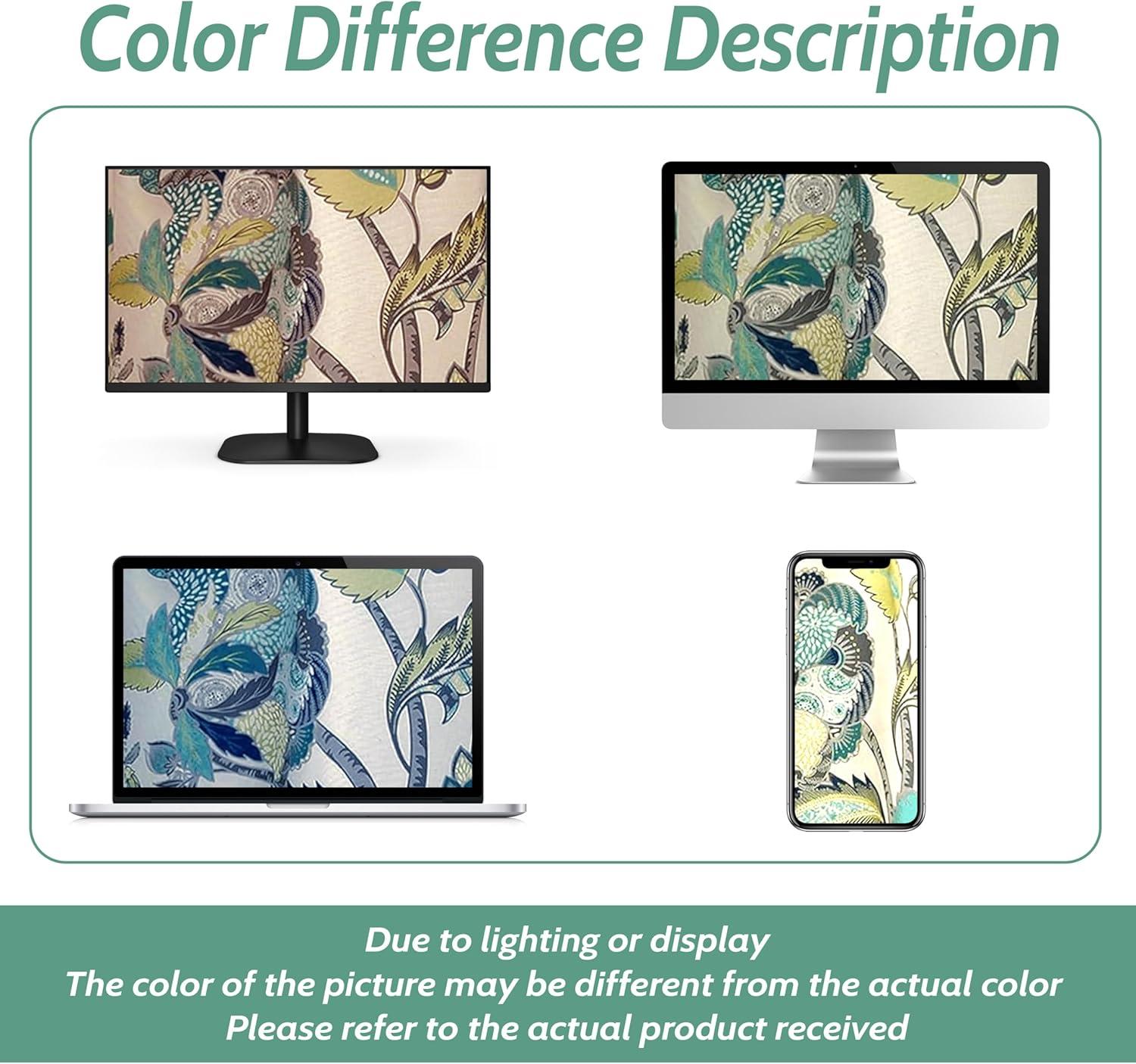 DriftAway  Layla Classic America Style Floral Leaves Room Darkening Window Curtain Valance Rod Pocket Eggshell Teal 52" width x 18 " length 2 pack