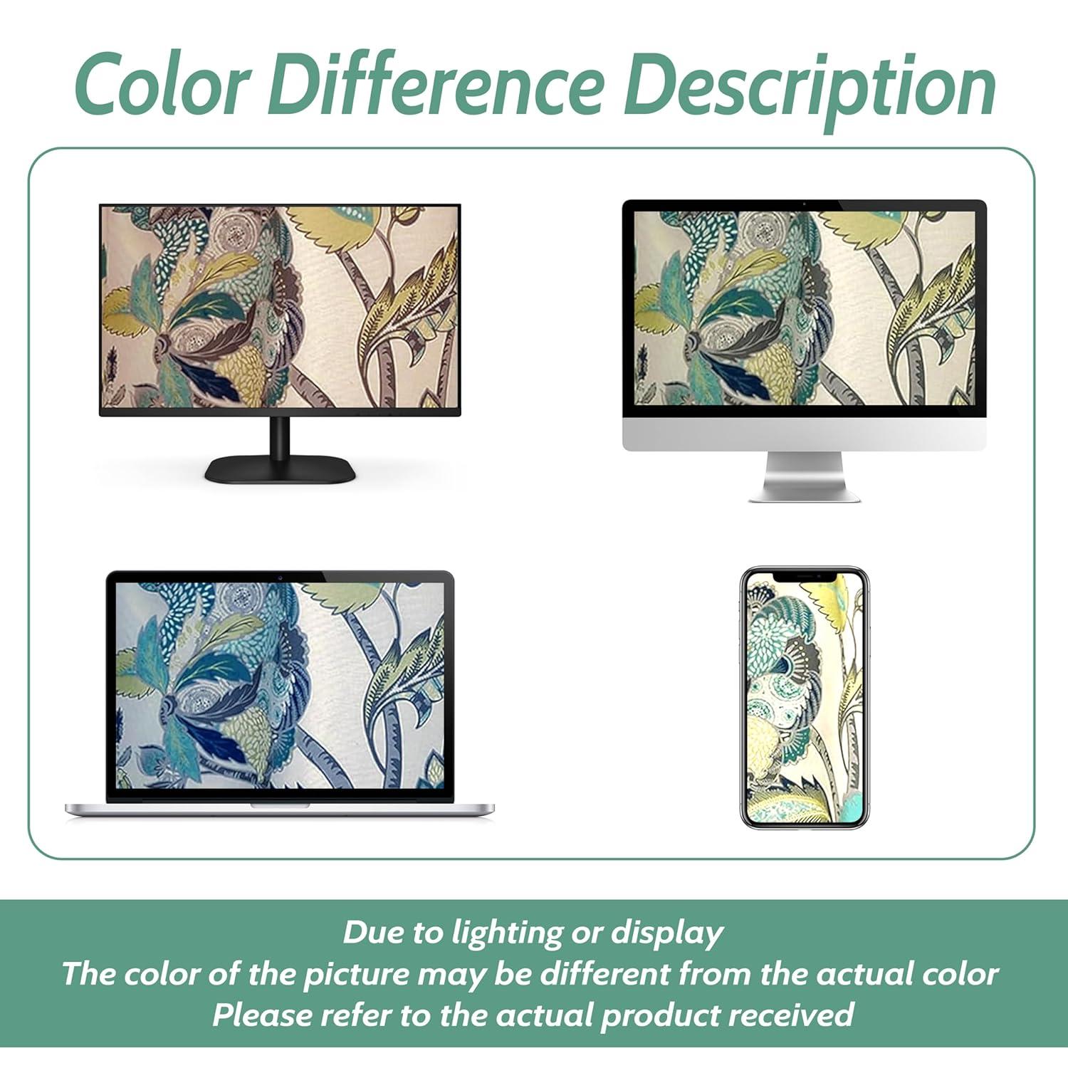 DriftAway  Layla Classic America Style Floral Leaves Room Darkening Window Curtain Valance Rod Pocket Eggshell Teal 52" width x 18 " length 2 pack