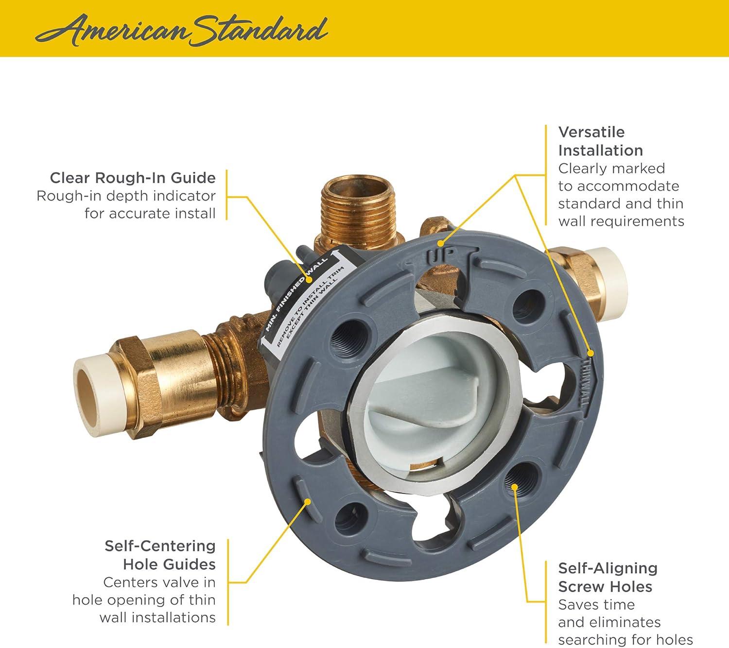 American Standard Flash Shower Rough-In Valve with CPVC Inlets/Universal Outlets