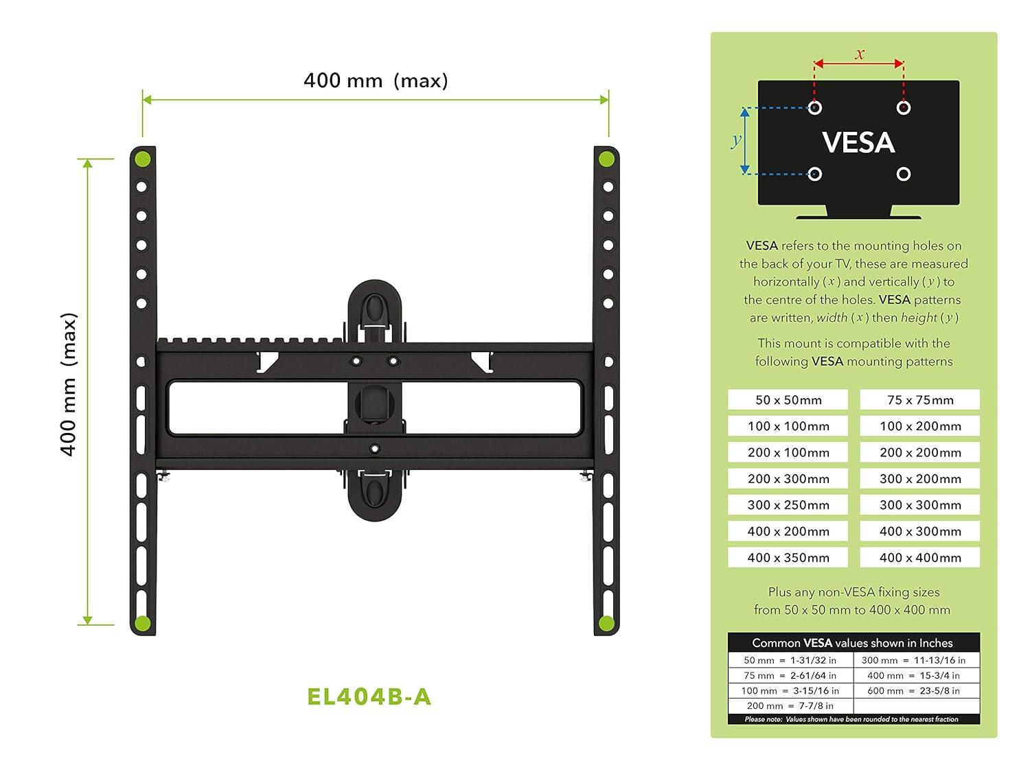 Pan, Swivel, Tilt and Extend Wall-Mount for 32 - 55 in. TVs