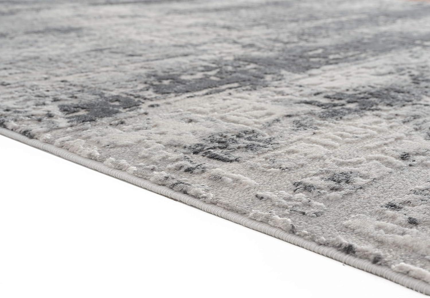 5 ft. 3 in. x 7 ft. 2 in. Cascades Mazama Contemporary & Transitional Rectangle Machine Made Area Rug, Grey