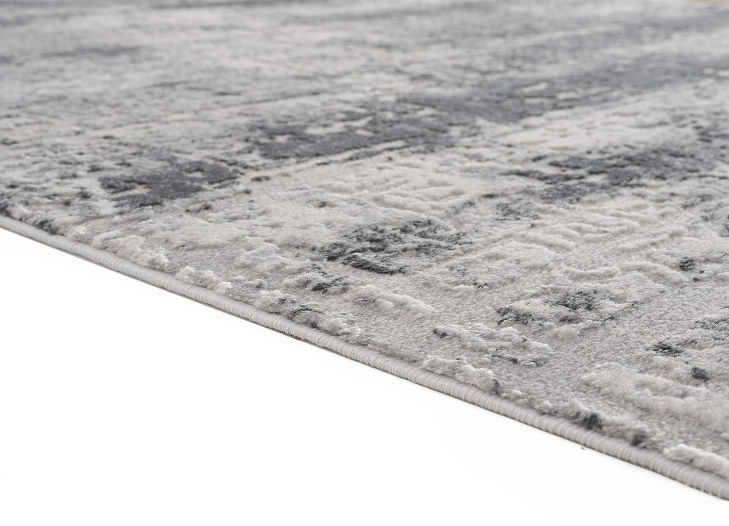 5 ft. 3 in. x 7 ft. 2 in. Cascades Mazama Contemporary & Transitional Rectangle Machine Made Area Rug, Grey