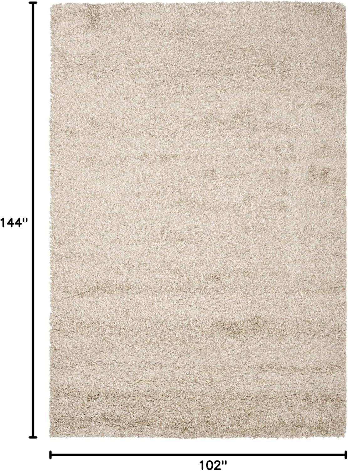 Shag SG151 Power Loomed Indoor Area Rug - Beige - 8'6"x12' - Safavieh.