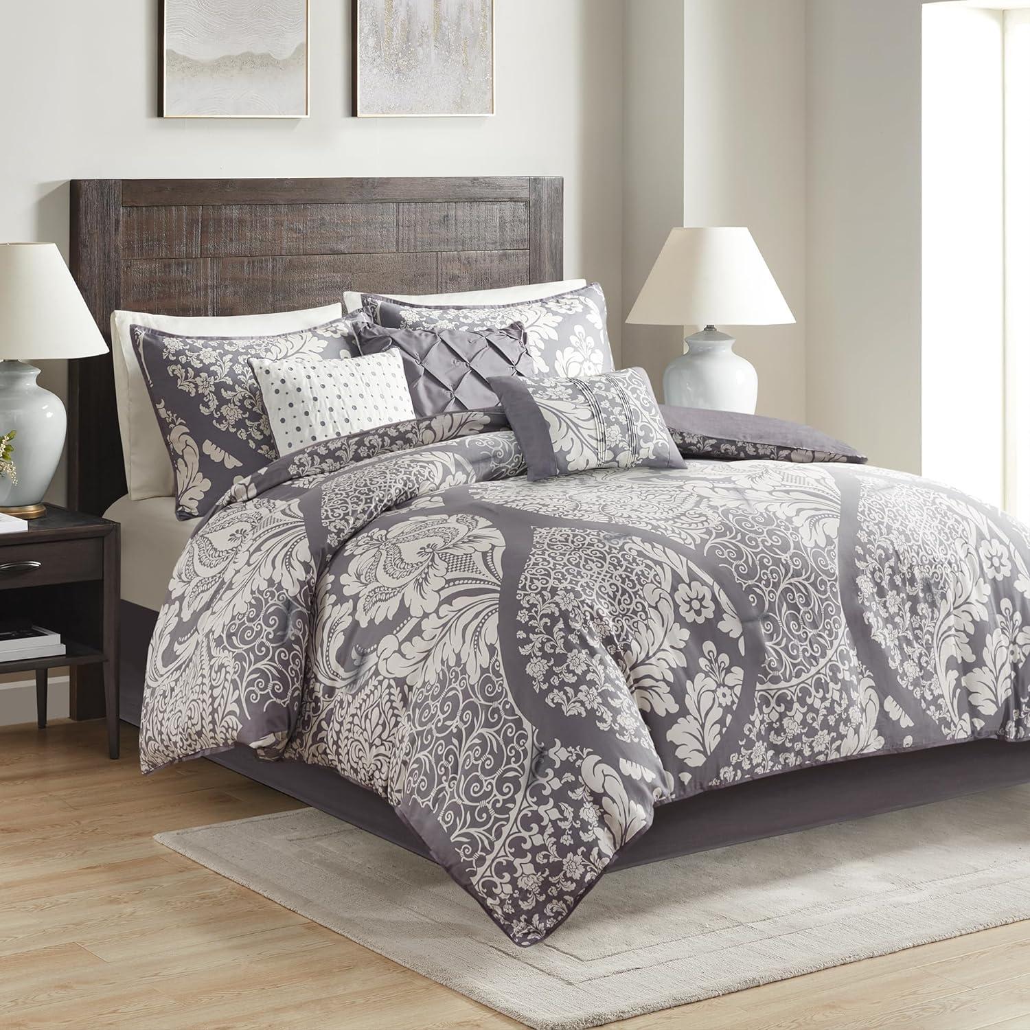 Vienna 7 Piece Cotton Printed Comforter Set