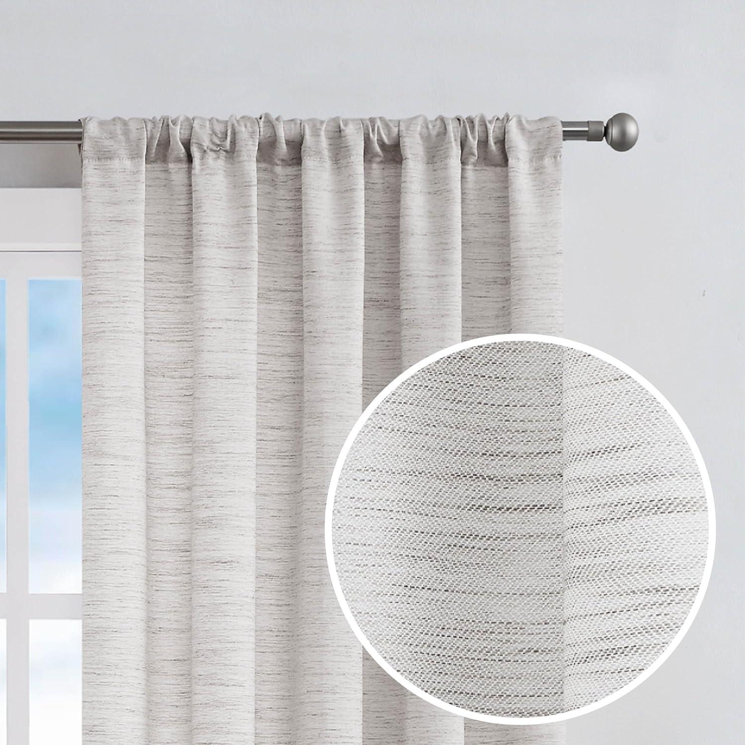 Nautica Nautica Light Filtering Rod Pocket Window Curtains Pair (Set of 2)