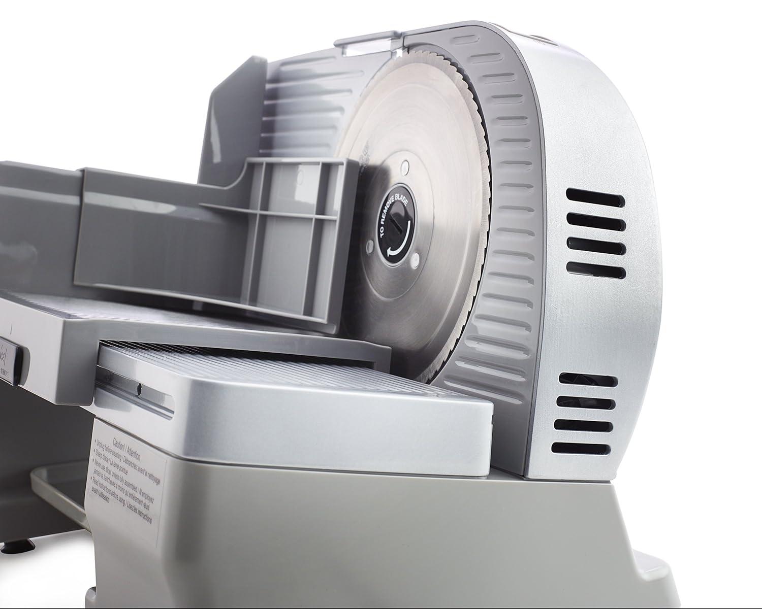 Chef's Choice Electric Meat Slicer with Stainless Steel Blade, 7-Inch, Silver, 609A