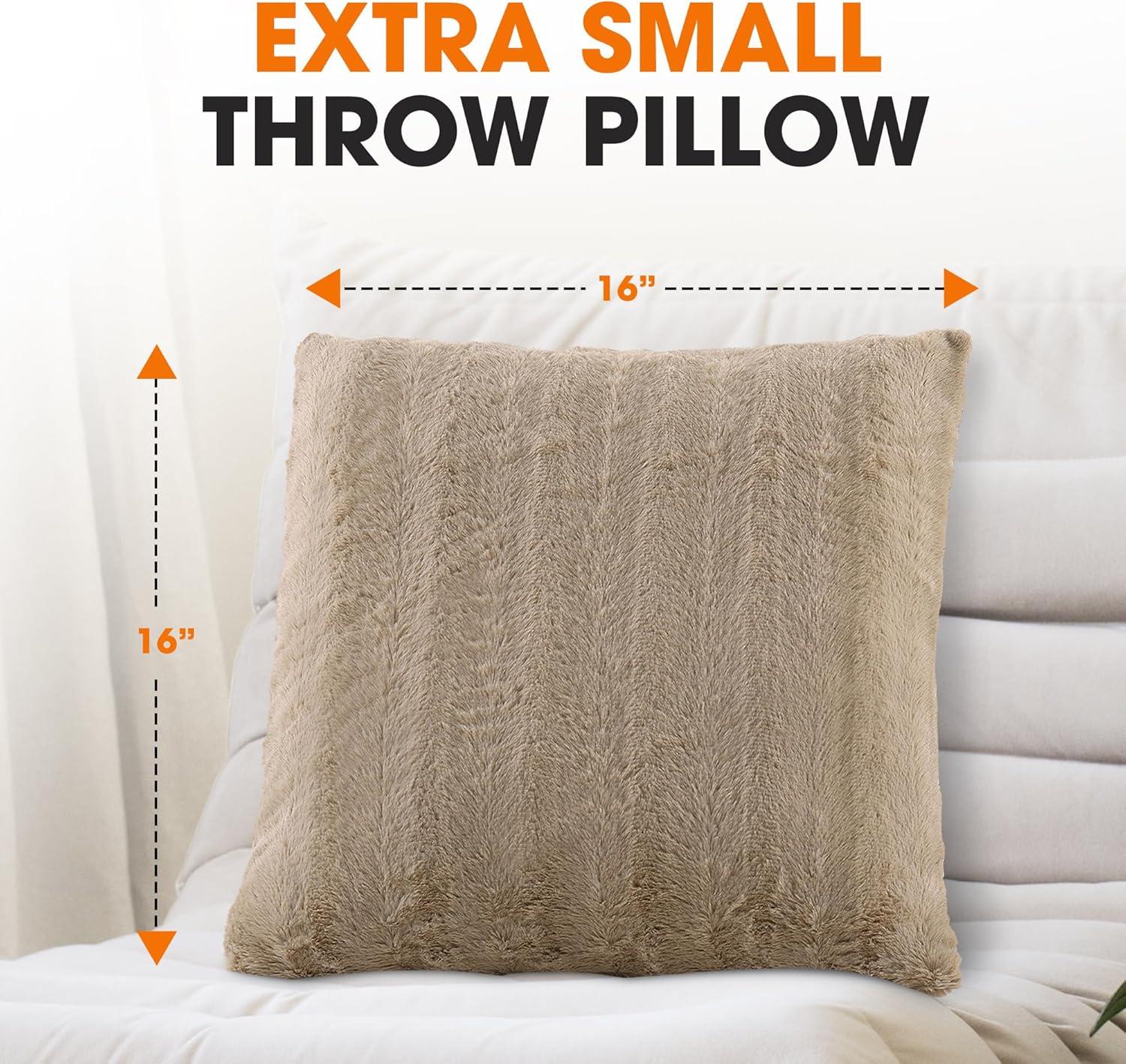 Faux Fur Throw Pillow