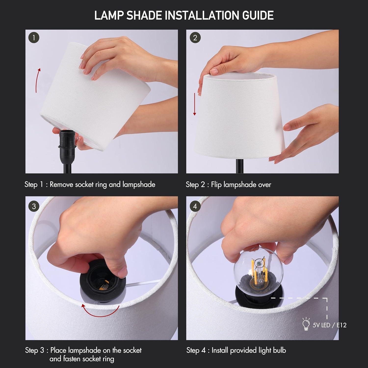 Alcott Hill® Mini – Cordless LED Table Lamp with Dimmer, Built-in Rechargeable Battery, 3-Level Brightness, Patio Table Lamp, Bedside Night Lamp, Ambient Light for Restaurant.