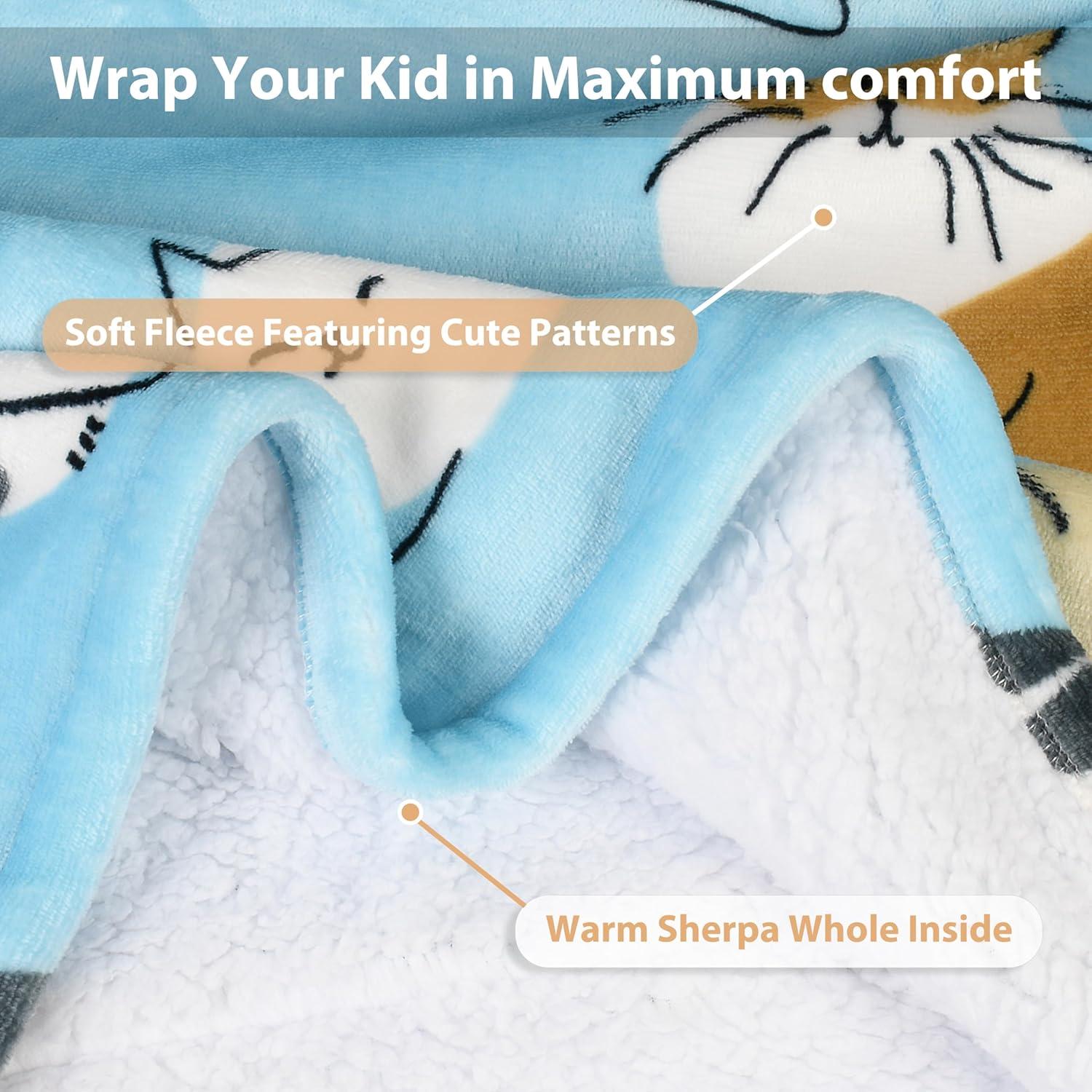 Catalonia Catalonia Blanket Hoodie for Kids, Oversized Wearable Fleece Sweatshirt Pullover for Teens Youth