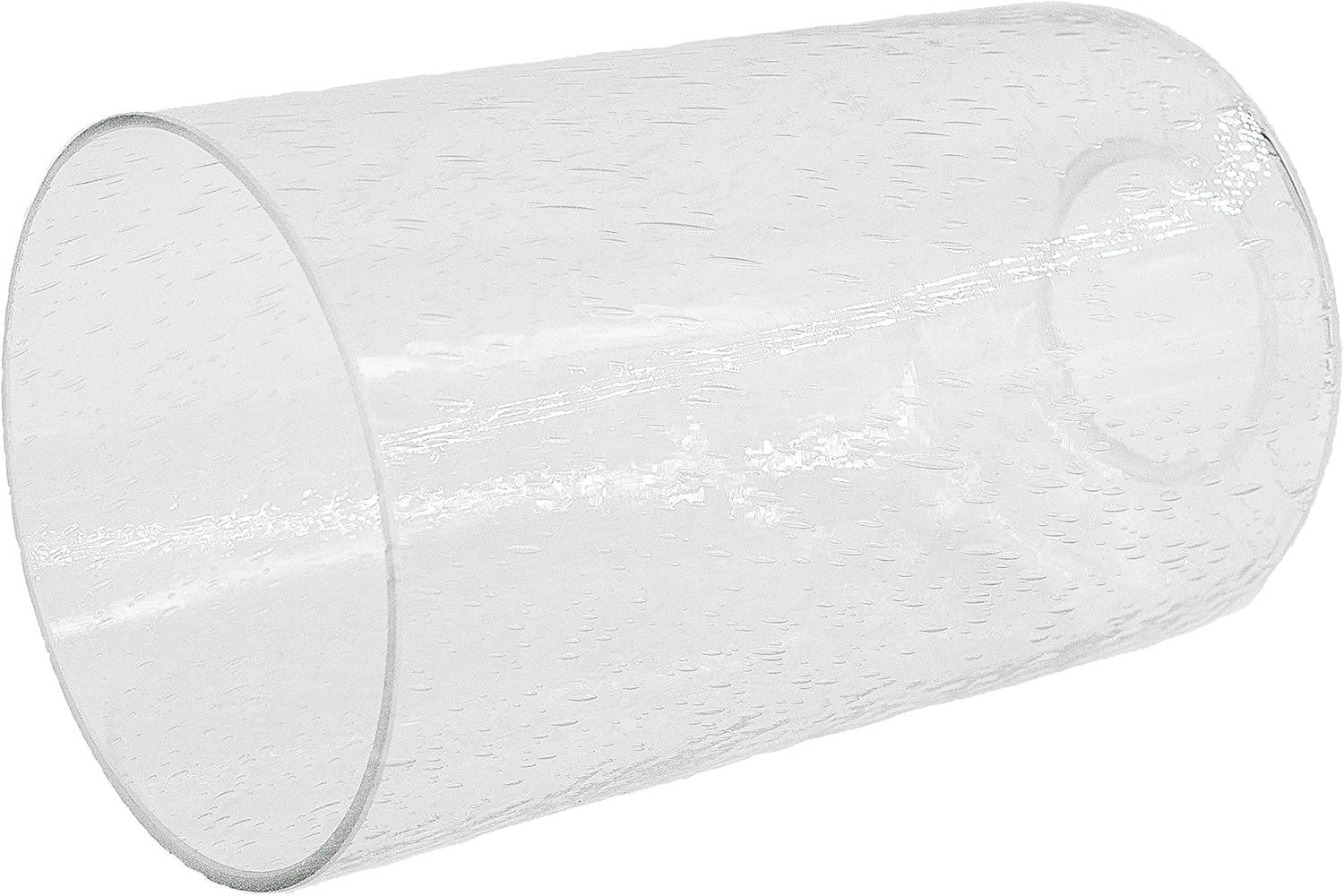 Bubble Seeded Glass Lamp Shade, LEDupdates 3 Packs Clear Cylinder for Light Fixture Glass Replacement