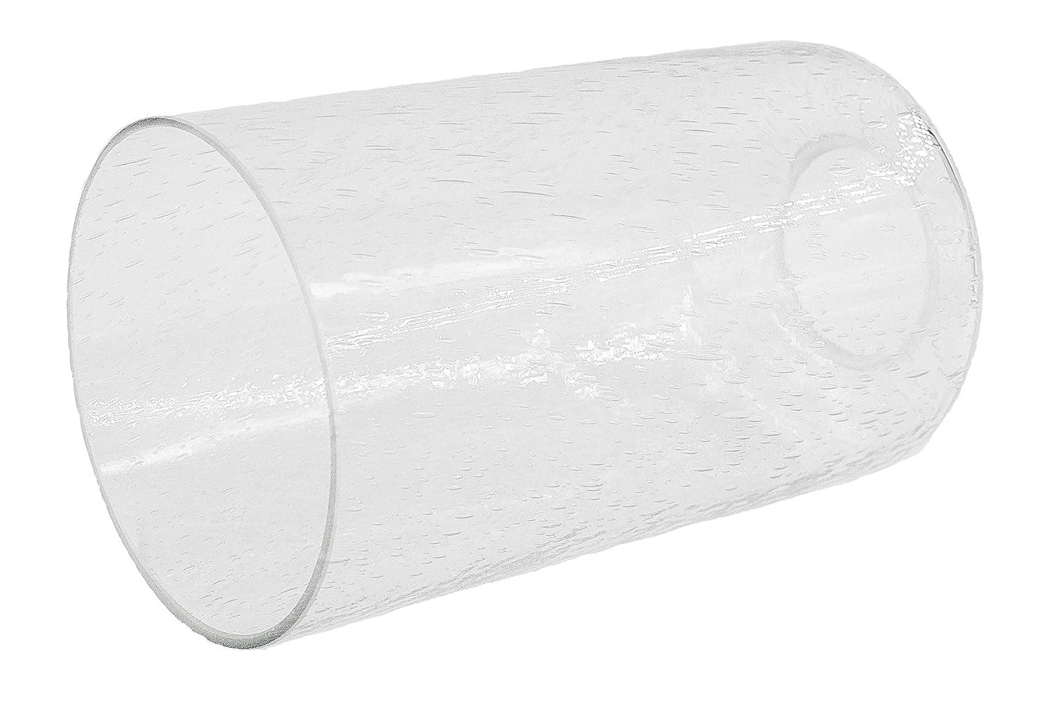 Bubble Seeded Glass Lamp Shade, LEDupdates 3 Packs Clear Cylinder for Light Fixture Glass Replacement