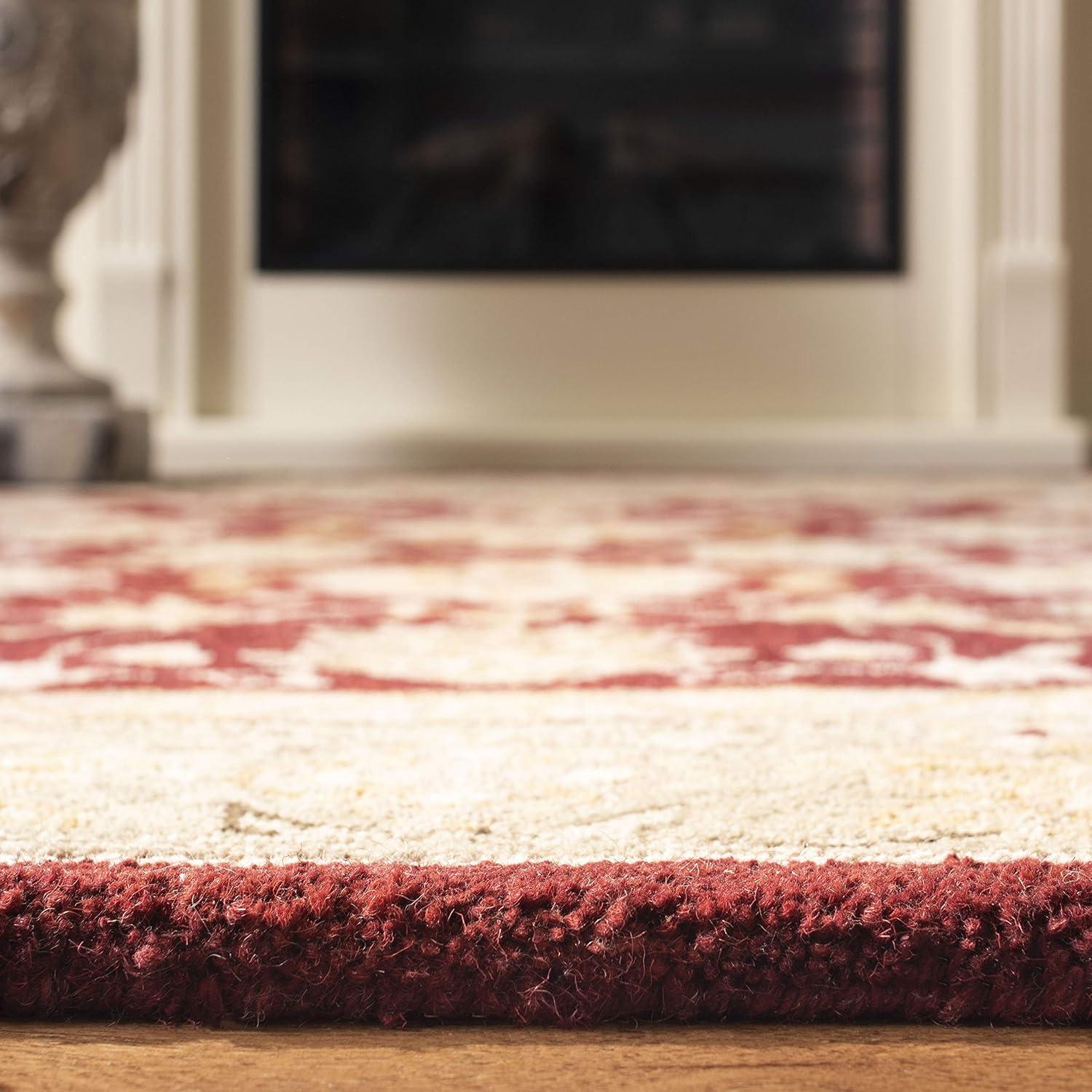 Anatolia AN522 Hand Tufted Indoor Accent Rug - Red/Moss - 2'x3' - Safavieh