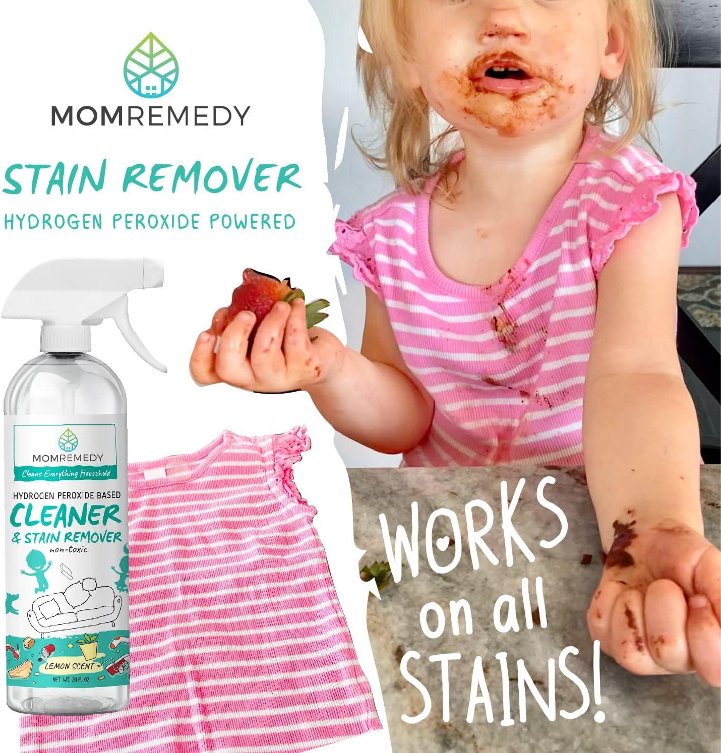 MomRemedy Hydrogen Peroxide Based Household Cleaner & Stain Remover - 24oz each/3-pack