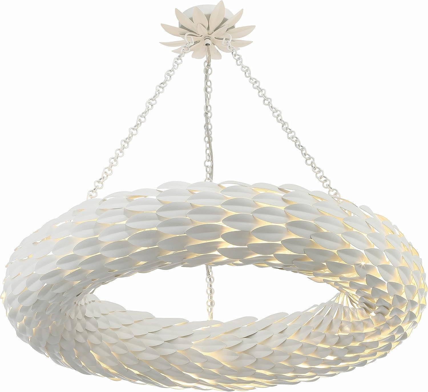Crystorama Lighting Broche 8 - Light Pendant in  Matte White