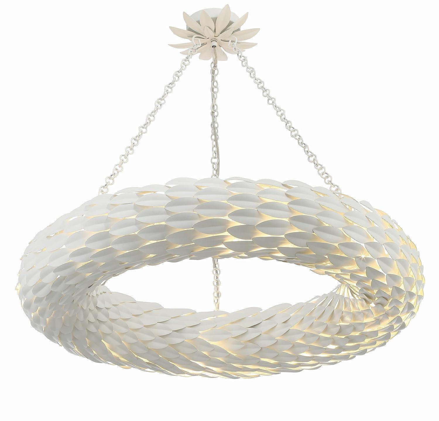 Crystorama Lighting Broche 8 - Light Pendant in  Matte White