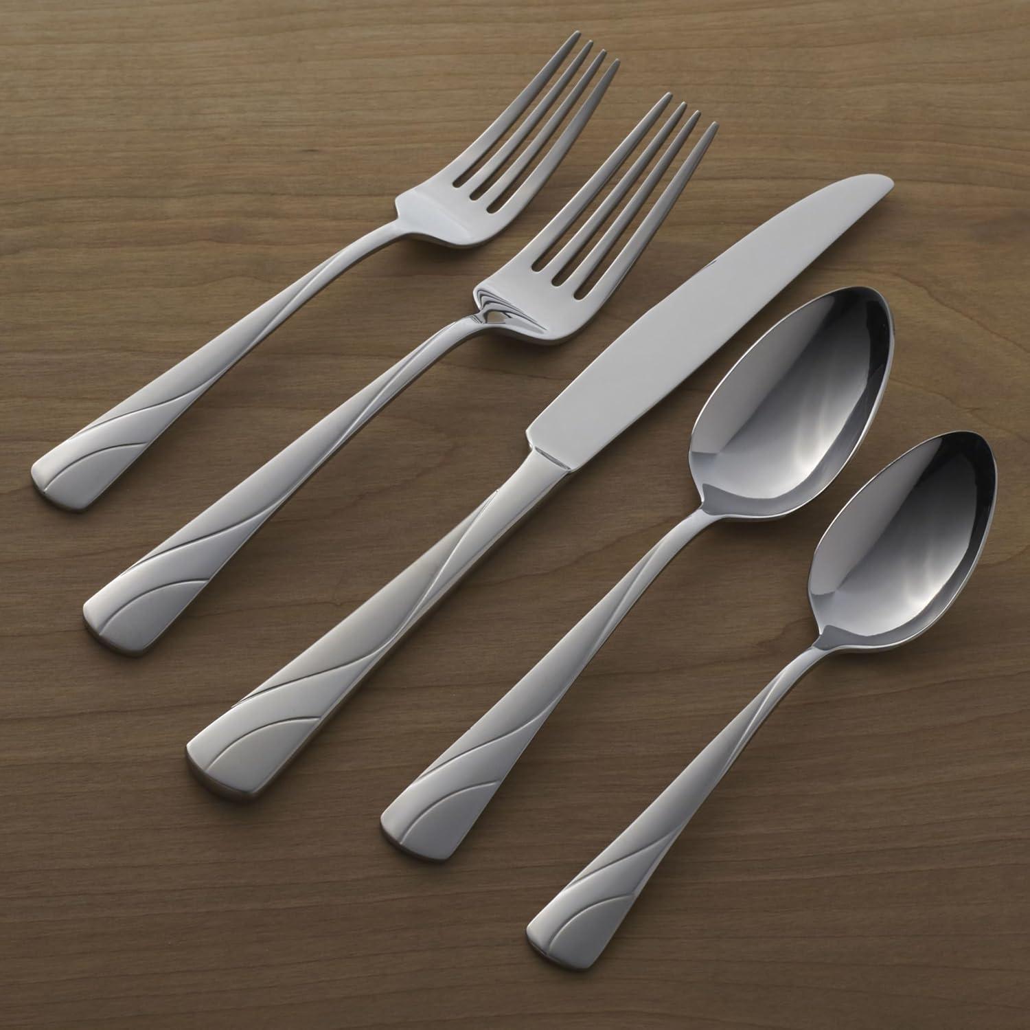 River 20-Piece Stainless Steel Flatware Set for 4