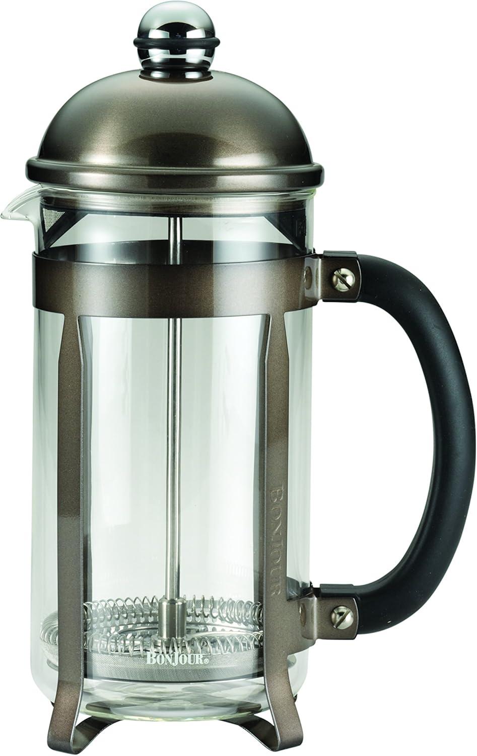 Maximus 33.8-Ounce Silver Stainless Steel French Press